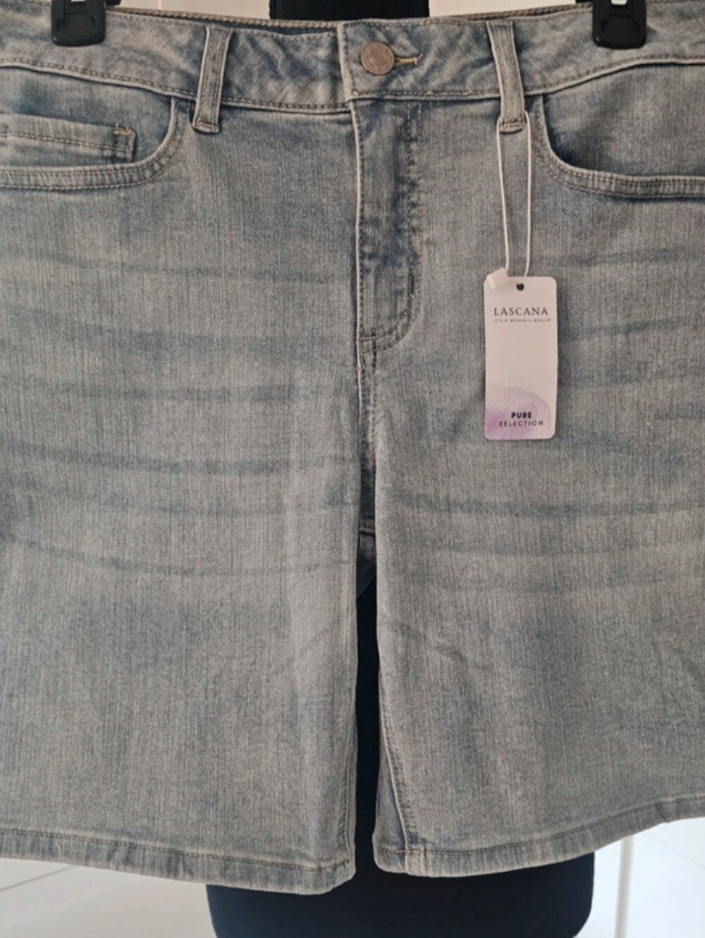 Lascana Women's Light Denim  Bermuda Jean Shorts